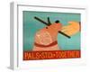 Pals Stick Together Red Golden-Stephen Huneck-Framed Giclee Print