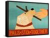 Pals Stick Together-Stephen Huneck-Framed Stretched Canvas
