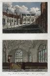 Views of Lincoln's Inn Hall and Chapel, and the Interior of Lincoln's Inn Chapel, London, 1811-Pals-Framed Giclee Print