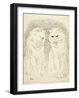 Pals-Louis Wain-Framed Giclee Print