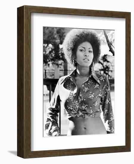 Pam Grier. "Coffy" [1973], Directed by Jack Hill.-null-Framed Photographic Print