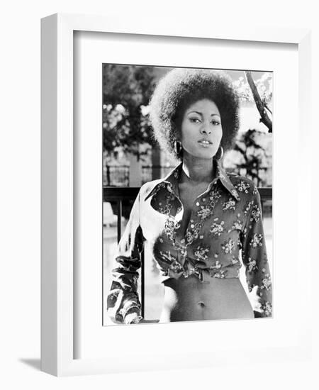 Pam Grier. "Coffy" [1973], Directed by Jack Hill.-null-Framed Photographic Print