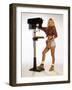 PAMELA ANDERSON. "home improvement" [1991], directed by MATT WILLIAMS.-null-Framed Photographic Print