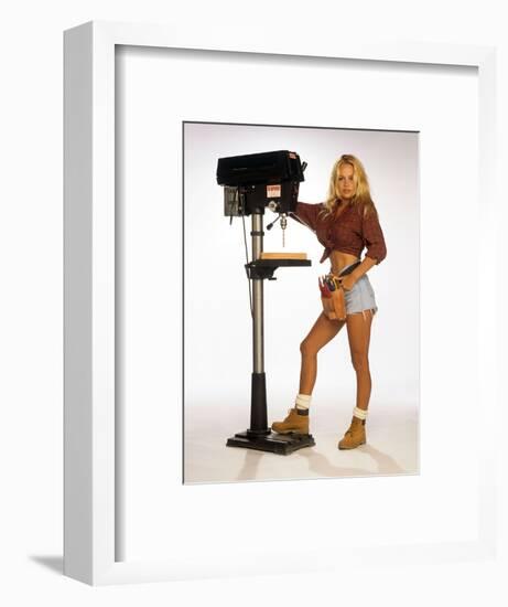 PAMELA ANDERSON. "home improvement" [1991], directed by MATT WILLIAMS.-null-Framed Photographic Print
