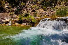 Waterfall over Rocks-Pamela Au-Photographic Print