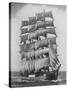 Pamir, one of the last commercial sailing ships, off Sydney Heads, Australia-Australian Photographer-Stretched Canvas