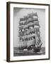 Pamir, one of the last commercial sailing ships, off Sydney Heads, Australia-Australian Photographer-Framed Photographic Print