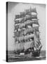 Pamir, one of the last commercial sailing ships, off Sydney Heads, Australia-Australian Photographer-Stretched Canvas