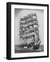 Pamir, one of the last commercial sailing ships, off Sydney Heads, Australia-Australian Photographer-Framed Photographic Print