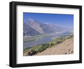 Pamir River, Wakhan Valley, the Pamirs, Tajikistan, Central Asia-Michael Runkel-Framed Photographic Print