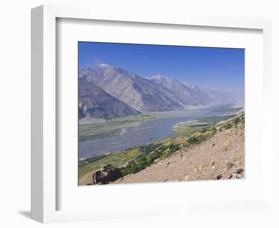 Pamir River, Wakhan Valley, the Pamirs, Tajikistan, Central Asia-Michael Runkel-Framed Photographic Print