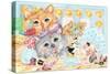 Pampered Pets-Karen Middleton-Stretched Canvas