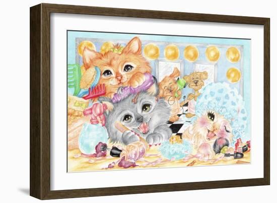 Pampered Pets-Karen Middleton-Framed Giclee Print