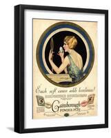 Pampering Make-Up Makeup Gainsborough Face Powder, USA, 1910-null-Framed Giclee Print