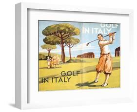 Pamphlet advertising golf in Italy, 1932-Unknown-Framed Giclee Print