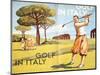 Pamphlet advertising golf in Italy, 1932-Unknown-Mounted Giclee Print