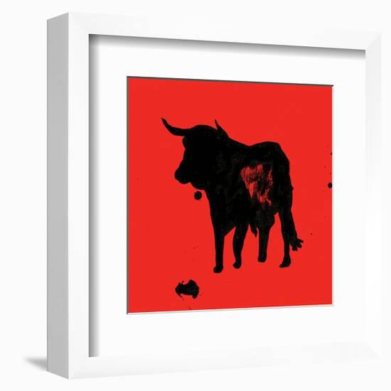 Pamplona Bull II-Rosa Mesa-Framed Art Print