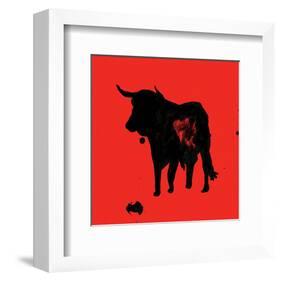 Pamplona Bull II-Rosa Mesa-Framed Art Print