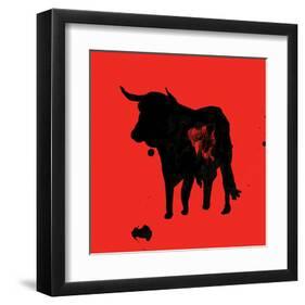 Pamplona Bull II-Rosa Mesa-Framed Art Print