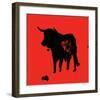 Pamplona Bull II-Rosa Mesa-Framed Art Print