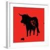 Pamplona Bull II-Rosa Mesa-Framed Art Print