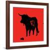 Pamplona Bull II-Rosa Mesa-Framed Art Print