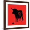 Pamplona Bull II-Rosa Mesa-Framed Art Print