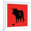 Pamplona Bull II-Rosa Mesa-Framed Art Print