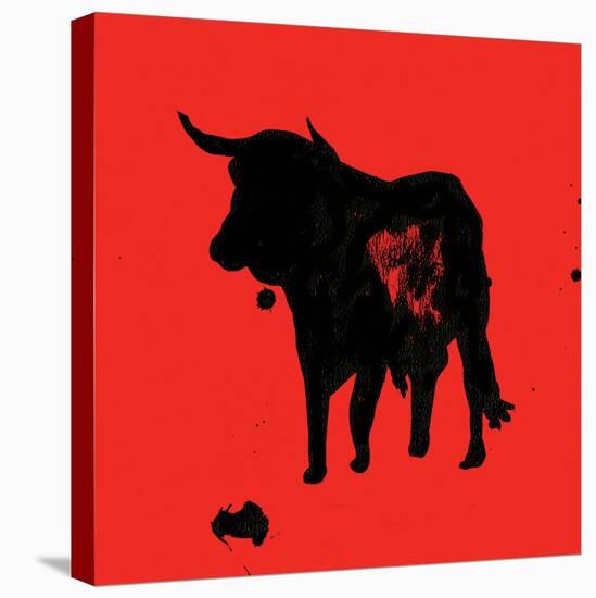 Pamplona Bull II-Rosa Mesa-Stretched Canvas