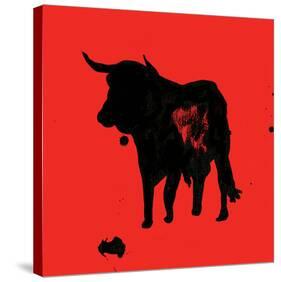 Pamplona Bull II-Rosa Mesa-Stretched Canvas