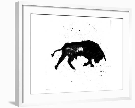 Pamplona Bull III-Rosa Mesa-Framed Art Print