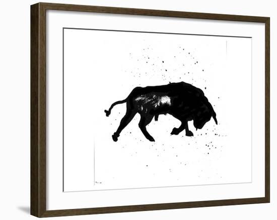 Pamplona Bull III-Rosa Mesa-Framed Art Print