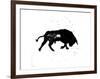 Pamplona Bull III-Rosa Mesa-Framed Art Print