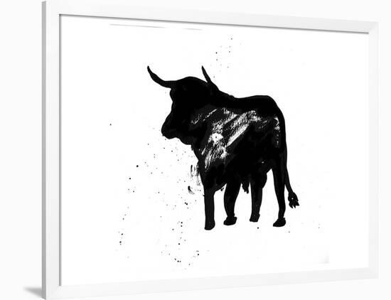 Pamplona Bull IV-Rosa Mesa-Framed Art Print