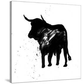 Pamplona Bull IV-Rosa Mesa-Stretched Canvas