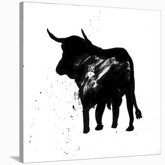 Pamplona Bull IV-Rosa Mesa-Stretched Canvas