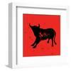 Pamplona Bull V-Rosa Mesa-Framed Art Print