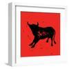 Pamplona Bull V-Rosa Mesa-Framed Art Print