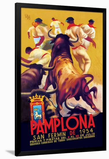 Pamplona, San Fermin-Charles Dana Gibson-Framed Art Print