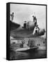 Pan Am Clipper Seaplane-George Strock-Framed Stretched Canvas