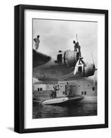 Pan Am Clipper Seaplane-George Strock-Framed Photographic Print