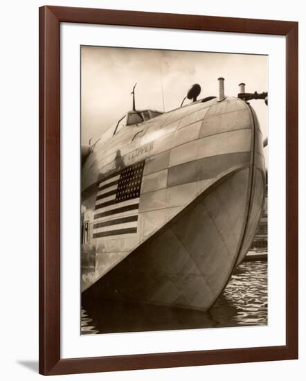 Pan Am Clipper Seaplane-George Strock-Framed Photographic Print