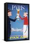 Pan Am - Paris-null-Framed Stretched Canvas