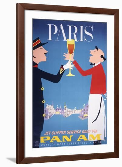 Pan Am - Paris-null-Framed Art Print