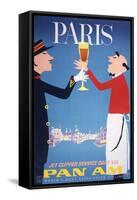 Pan Am - Paris-null-Framed Stretched Canvas