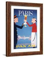 Pan Am - Paris-null-Framed Art Print