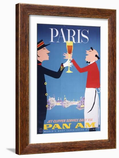 Pan Am - Paris-null-Framed Art Print