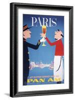 Pan Am - Paris-null-Framed Art Print