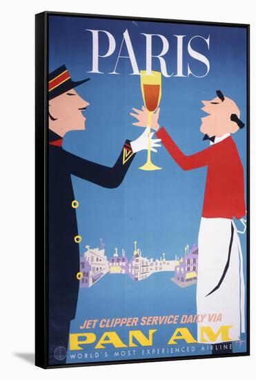 Pan Am - Paris-null-Framed Stretched Canvas