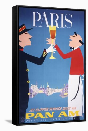 Pan Am - Paris-null-Framed Stretched Canvas